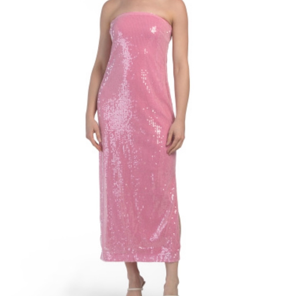 Endless Rose Vibrant Pink Strapless Dress